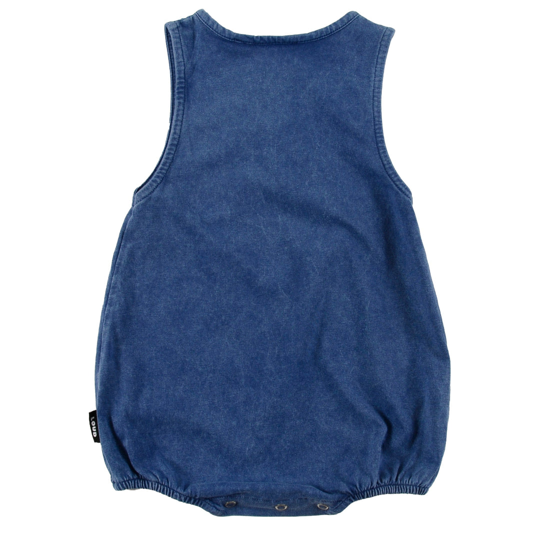 Navy Marble Dye Romper