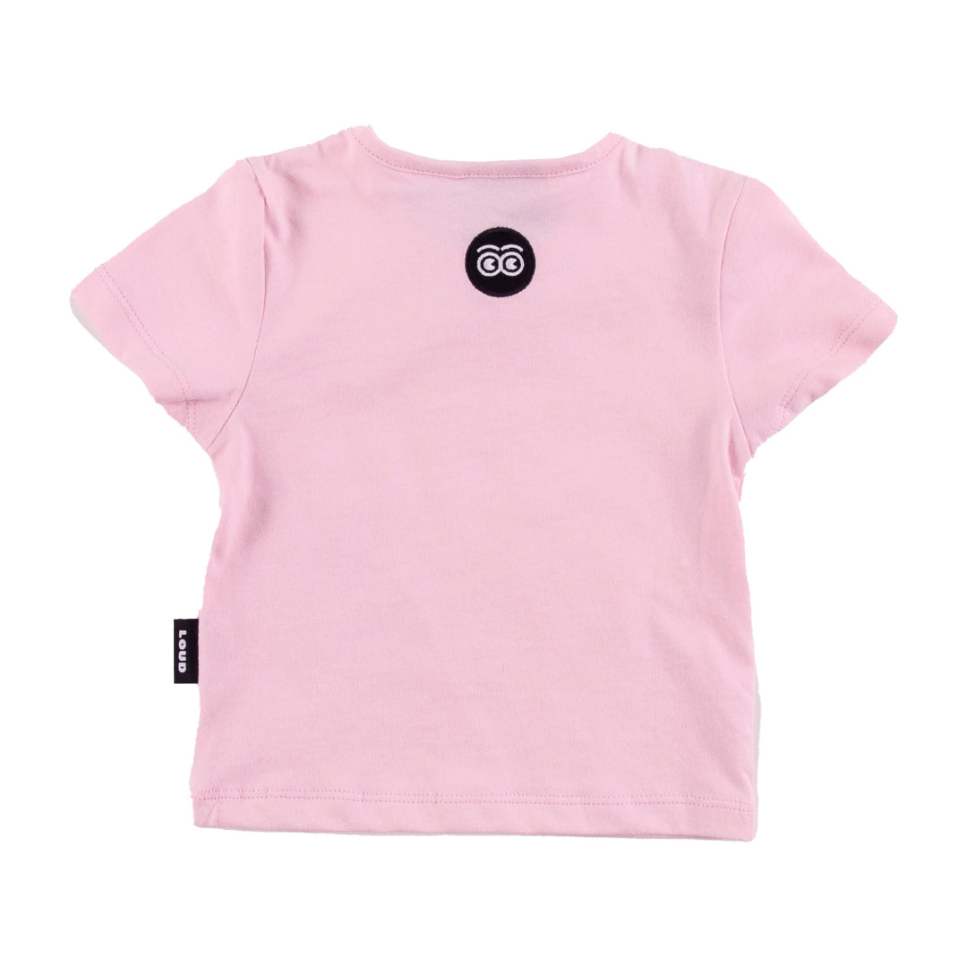 Soft Pink Rose Print T-Shirt Regular Fit