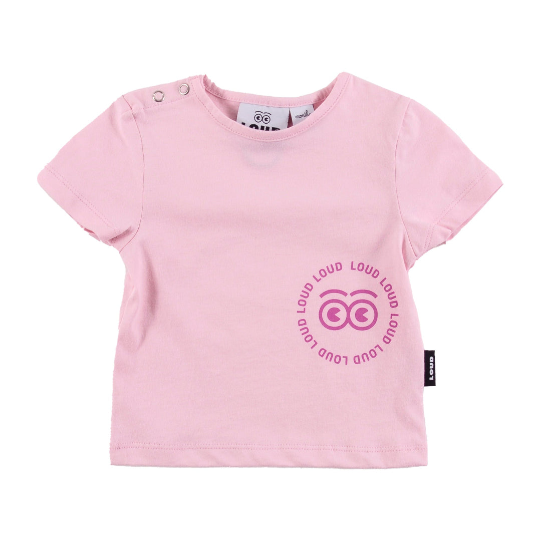 Soft Pink Rose Print T-Shirt Regular Fit