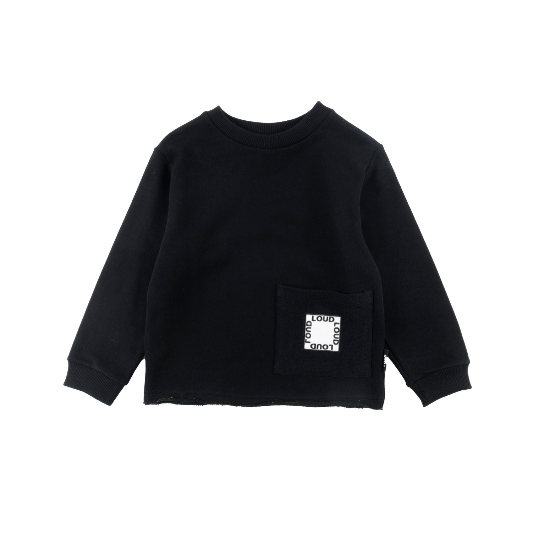 Black Feel Box Sweater