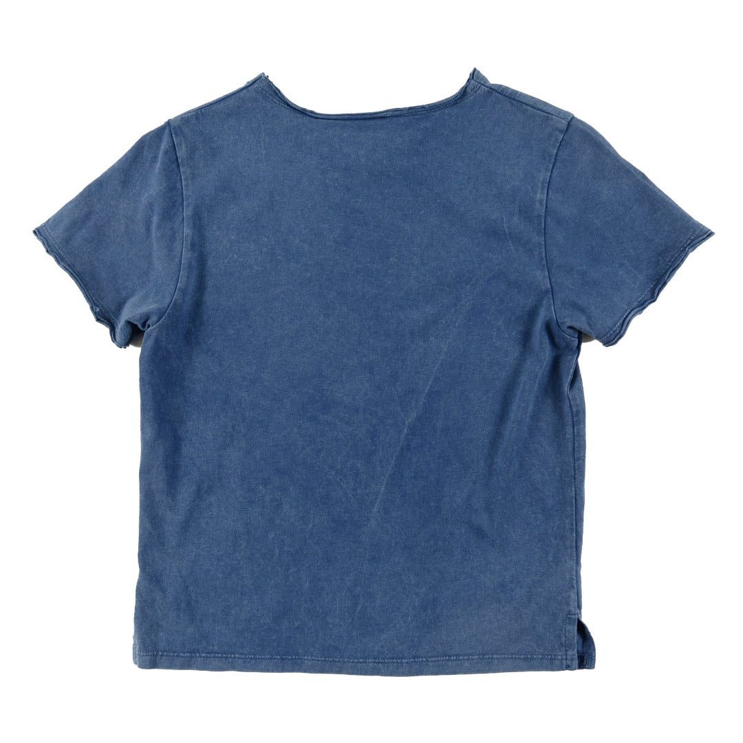 Navy Marble Dye Relaxed Fit T-Shirt