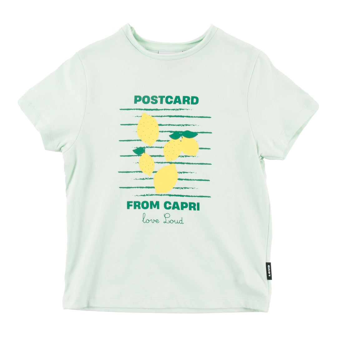 Jade/ Lemon Print Relaxed Fit Tshirt