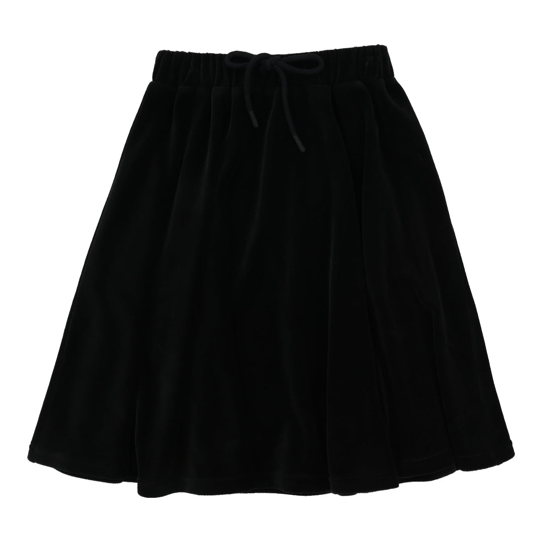 Black Velour Circle Skirt