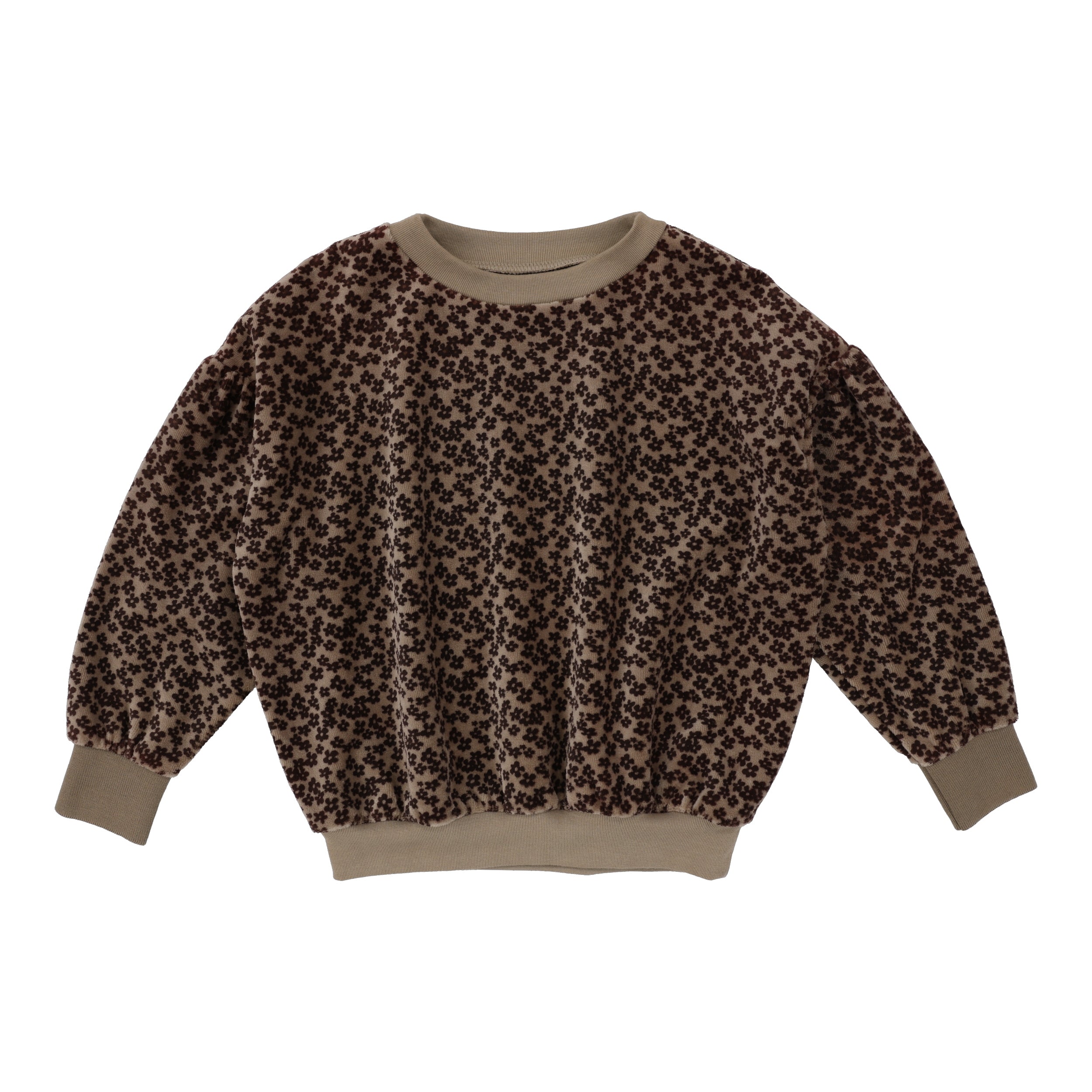 Taupe Velour Sweatshirt