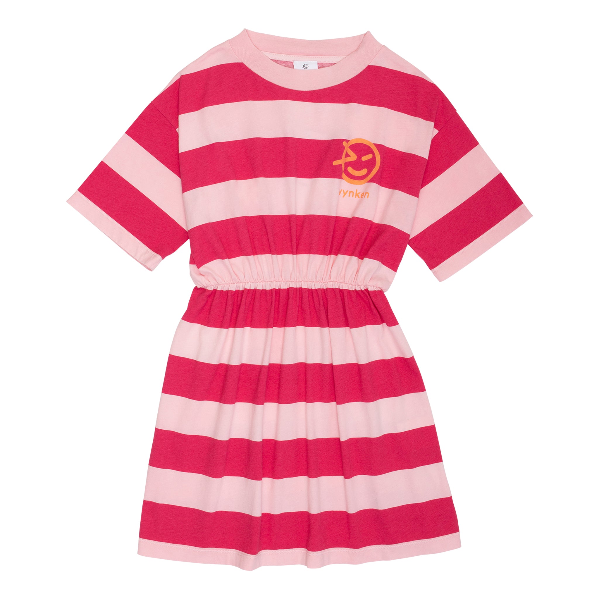 Pop Pink/Magenta Wide Stripe Dress
