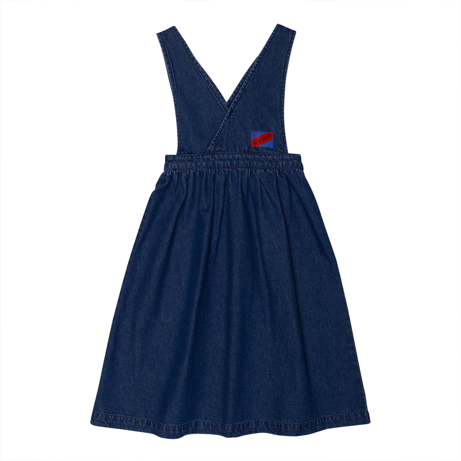 Indigo Mid Wash Chio Puff Long Pinafore