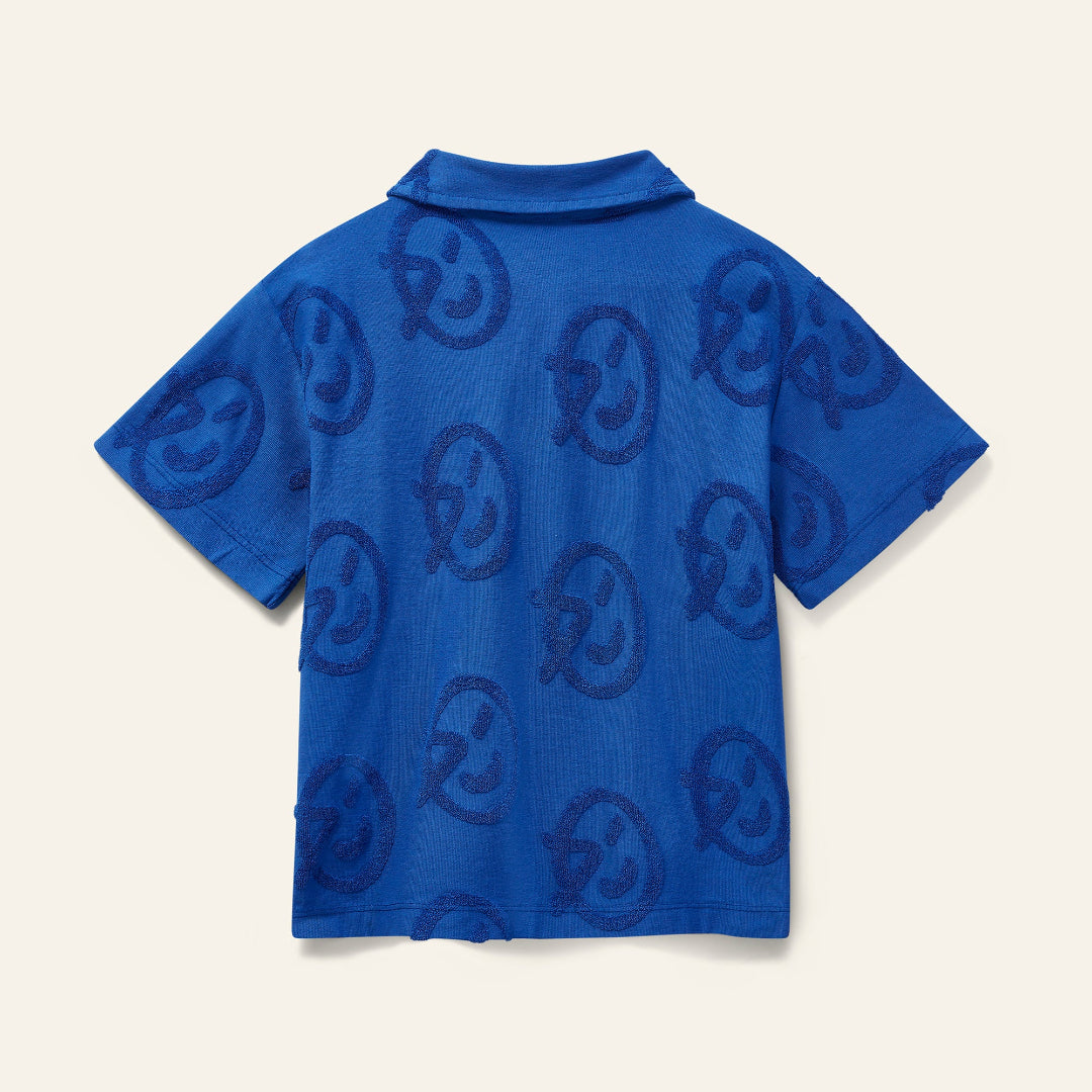 Blue Logo Pulpo Polo Shirt