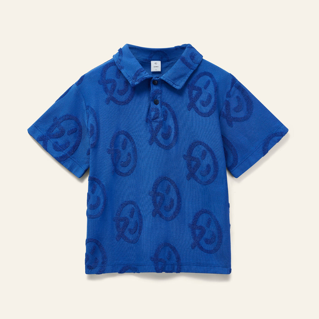 Blue Logo Pulpo Polo Shirt