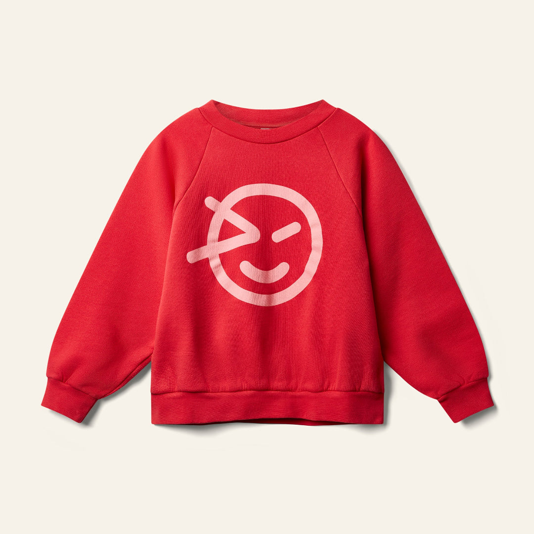 Ladybird Red Raglan Wynk Sweatshirt