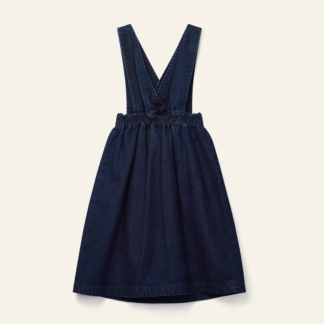 Rinse Wash Annka Long Denim Pinafore