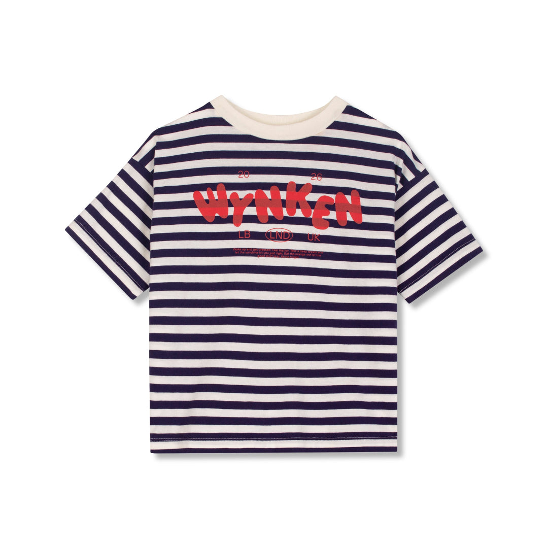 Night Navy/ Ecru Stripe Cap Tee