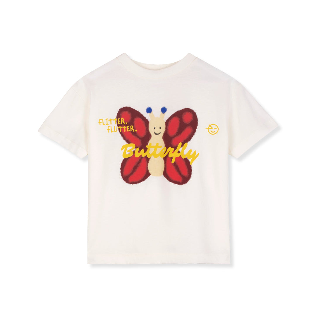 Ecru Butterfly Bon Bon Tee