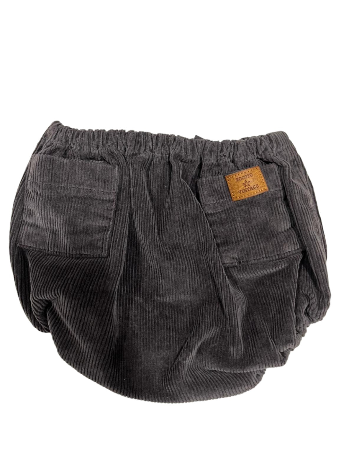 Tocoto Vintage Dark Grey Corduroy Bloomer