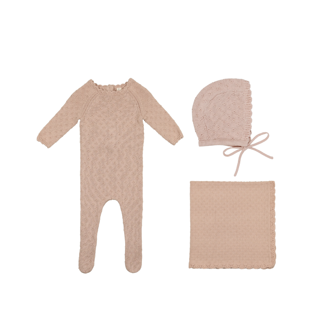 Petal Vintage Knit Layette Set