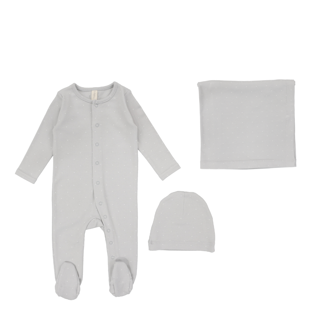 Blue Tiny Star Layette Set