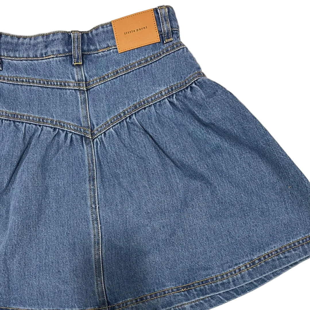 Blue Classic Denim Short Skirt