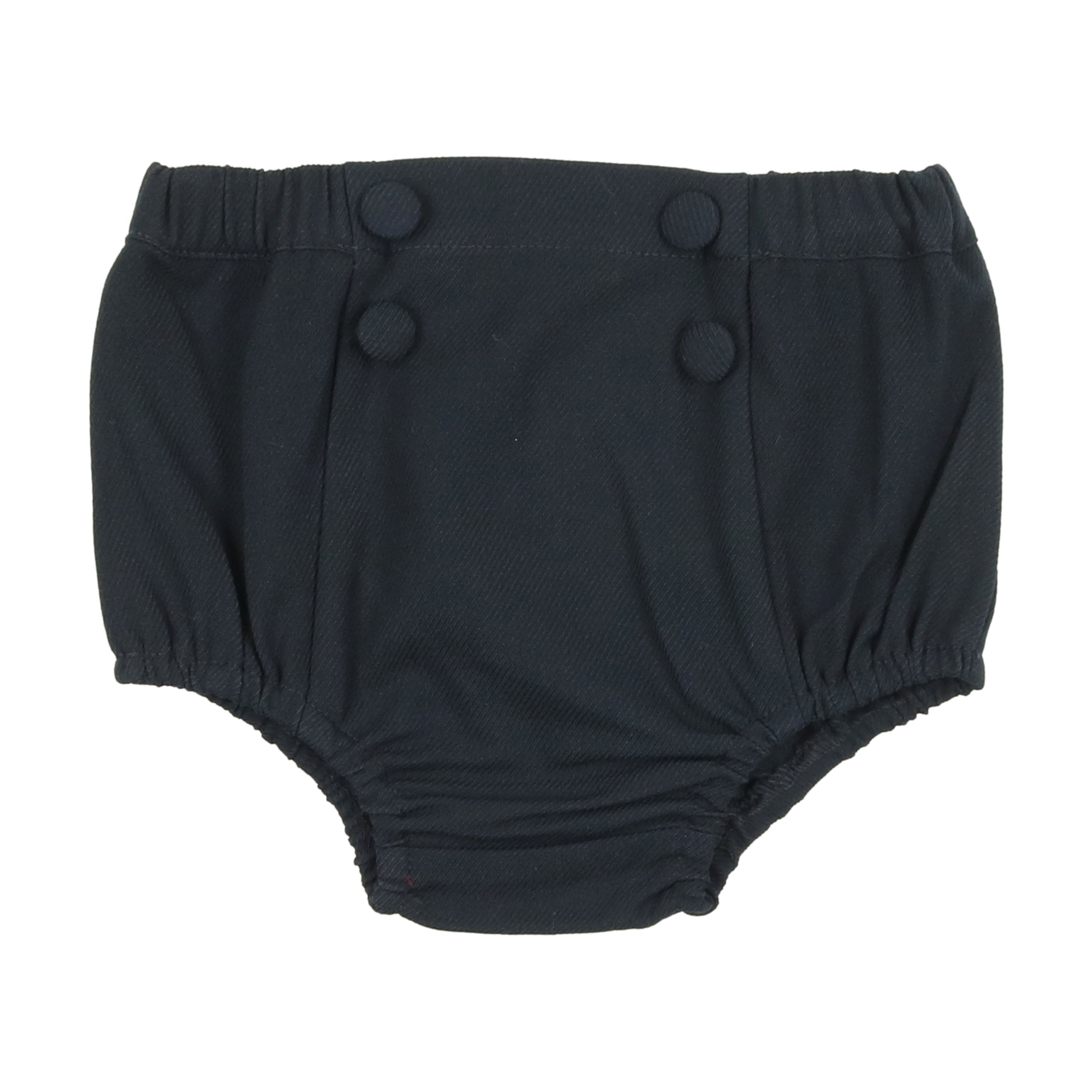 Navy Wool Button Bloomers
