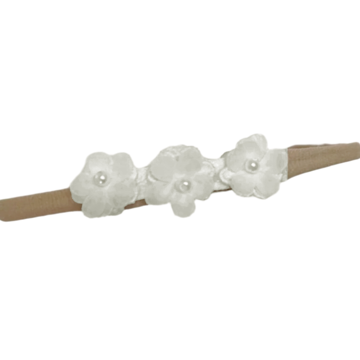 Ivory Mini Ella Flower Baby Band