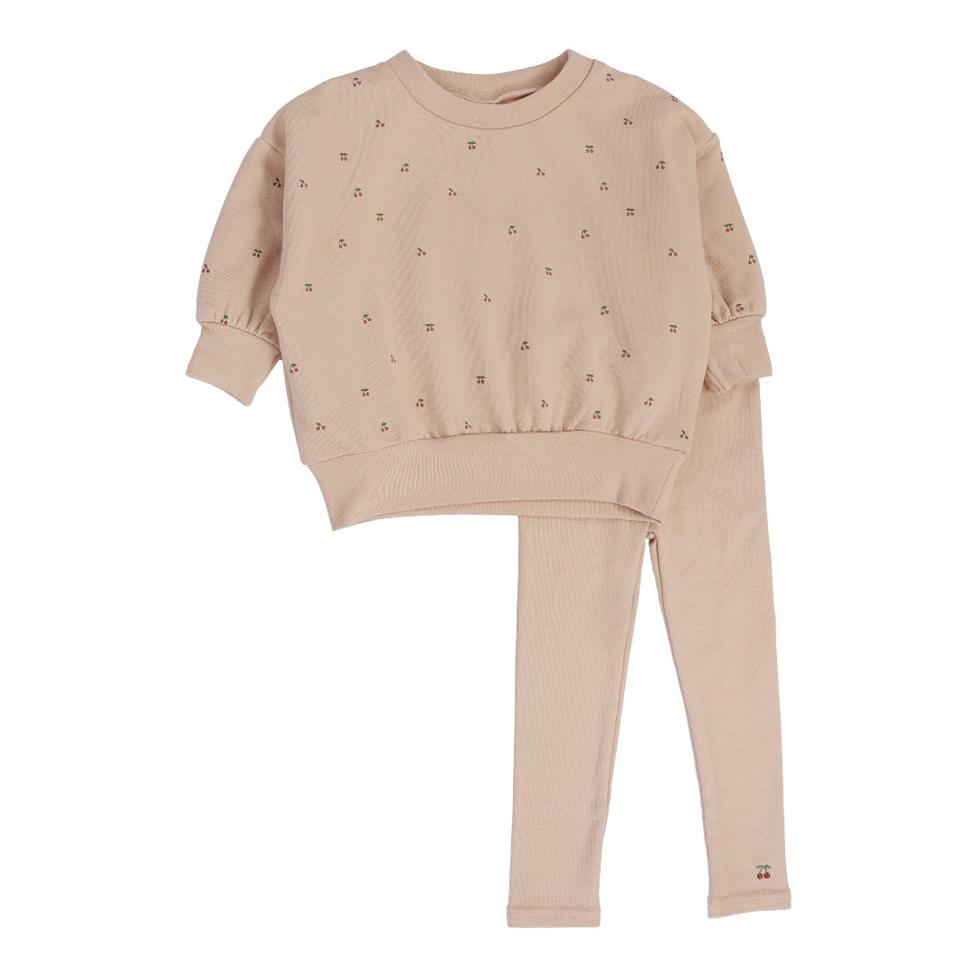 Dusty Pink Cherry Print Set