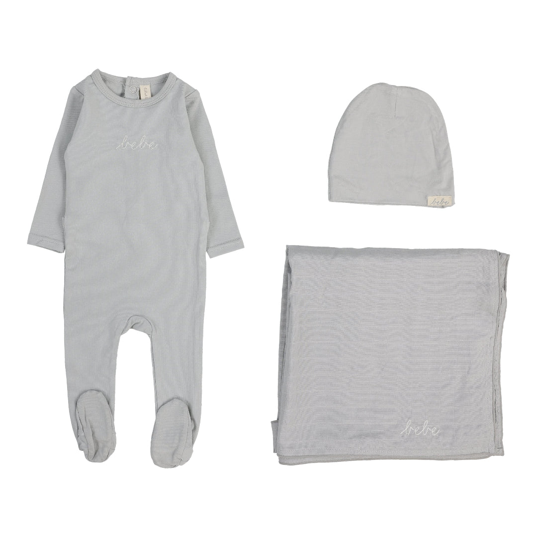 Pale Blue Take Me Home Bebe Layette Set