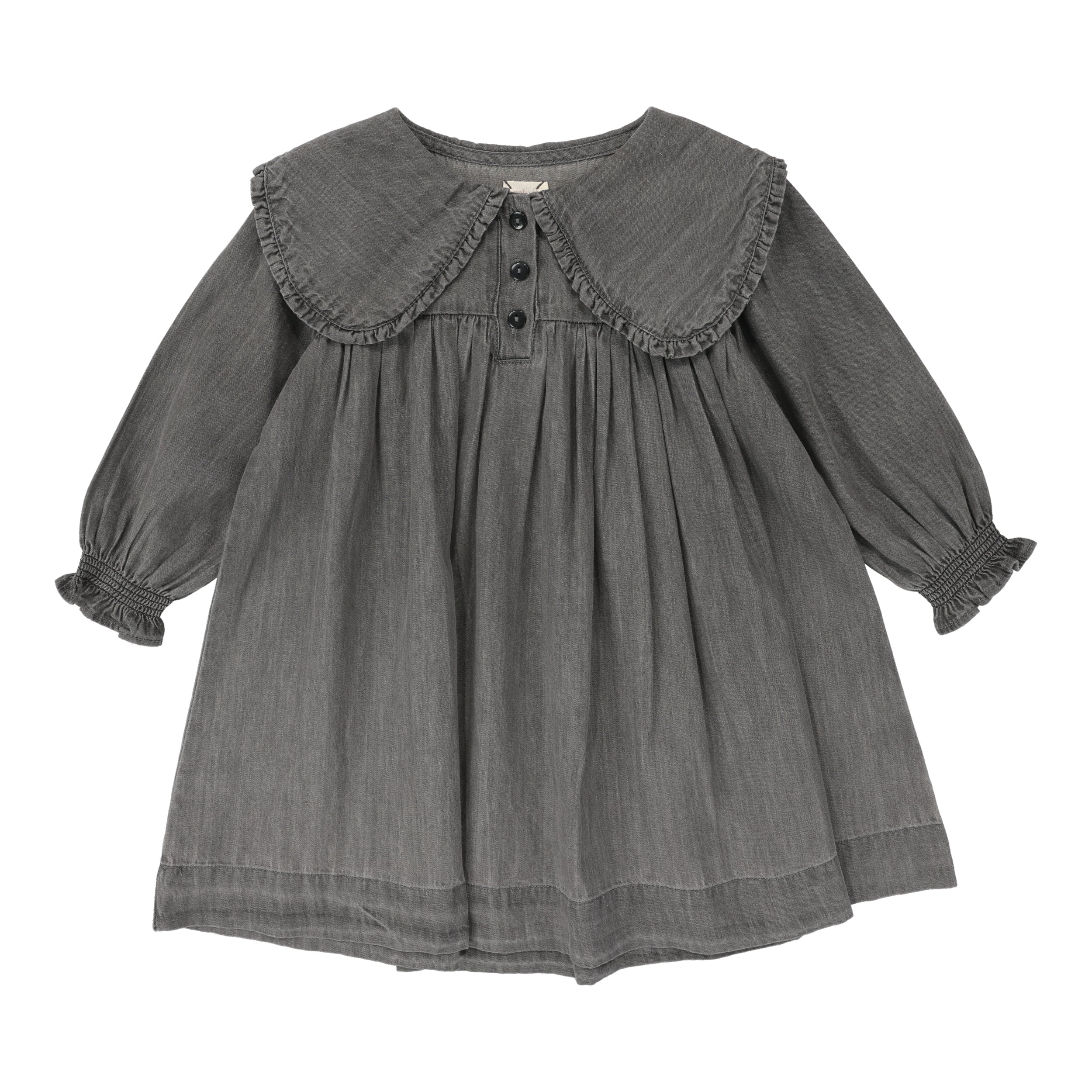 Grey Wash Denim Tencel Dress