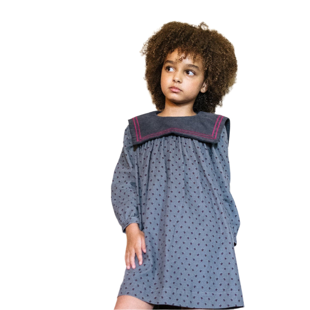 Pale Grey Primrose Dress
