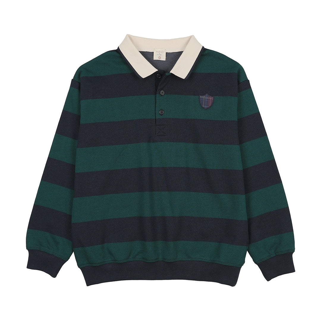 Varsity/Navy Green Fan Club Polo Sweatshirt (Custom)