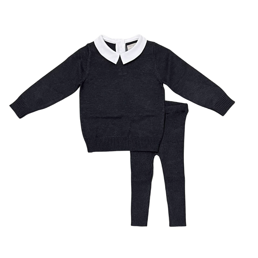 Charcoal Gilt Baby Boy Knit Set