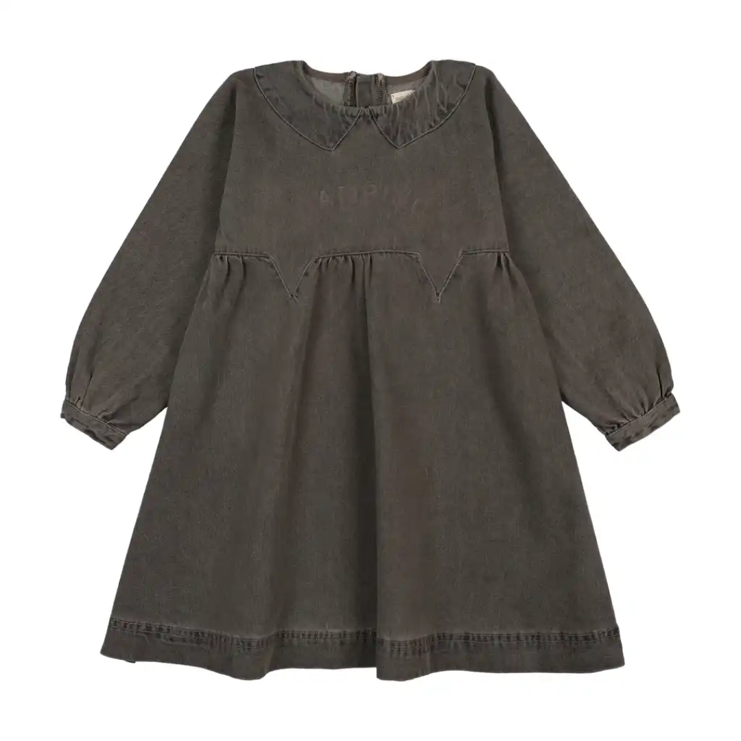 Grey Wash Denim Day Dress