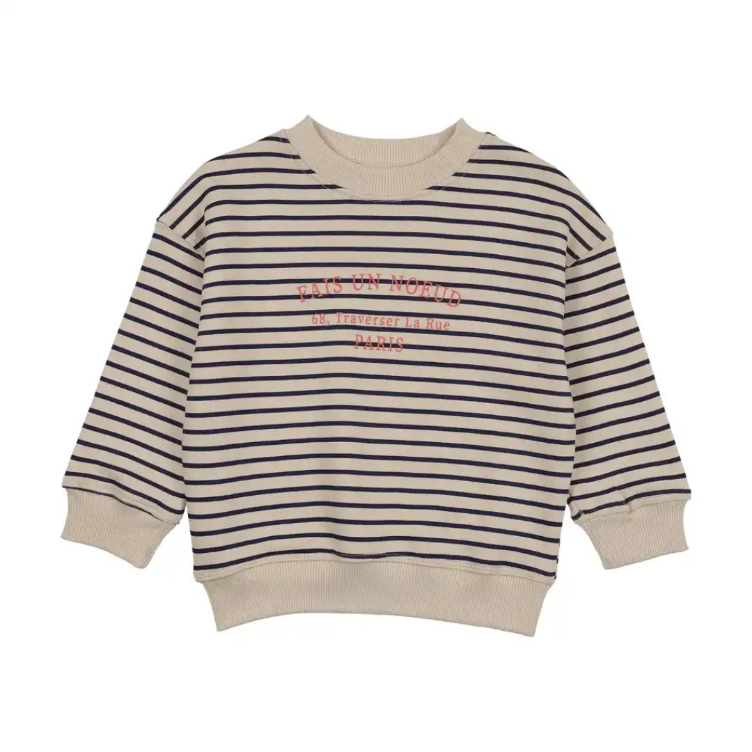 Stripe Print Bold Boy Sweatshirt