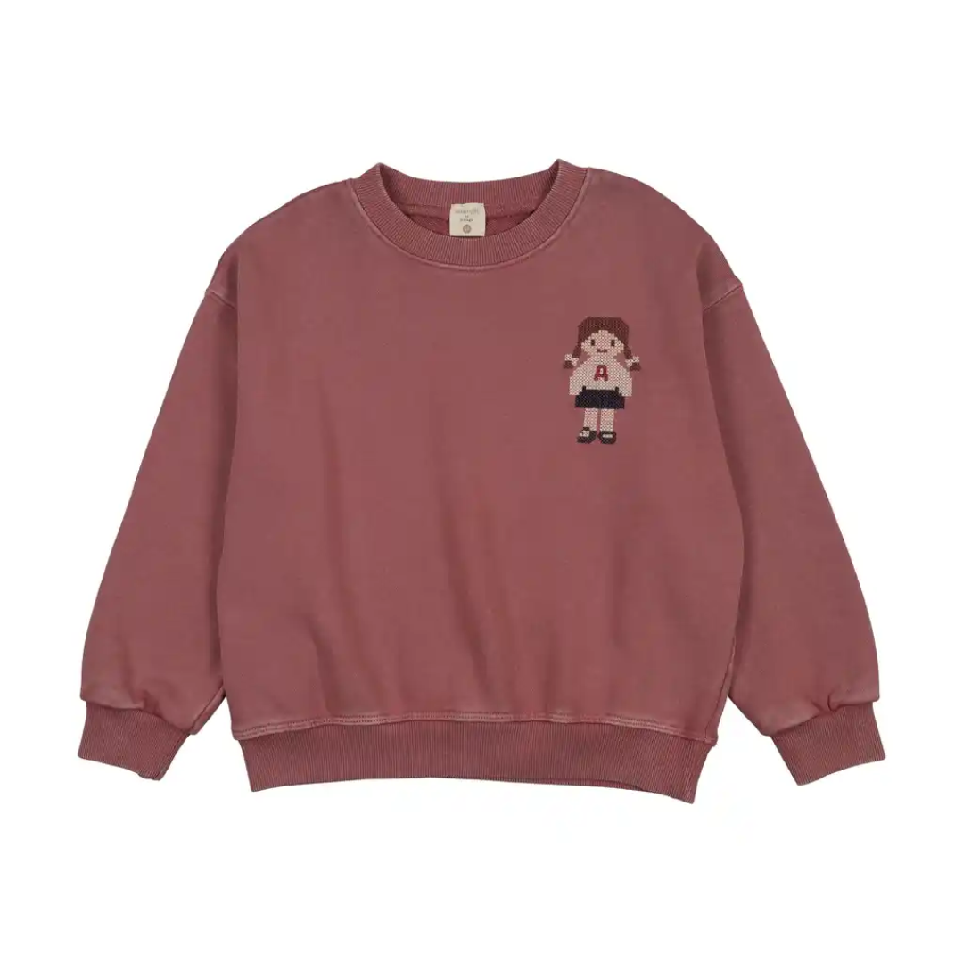 Vintage Pink Doll Sweatshirt