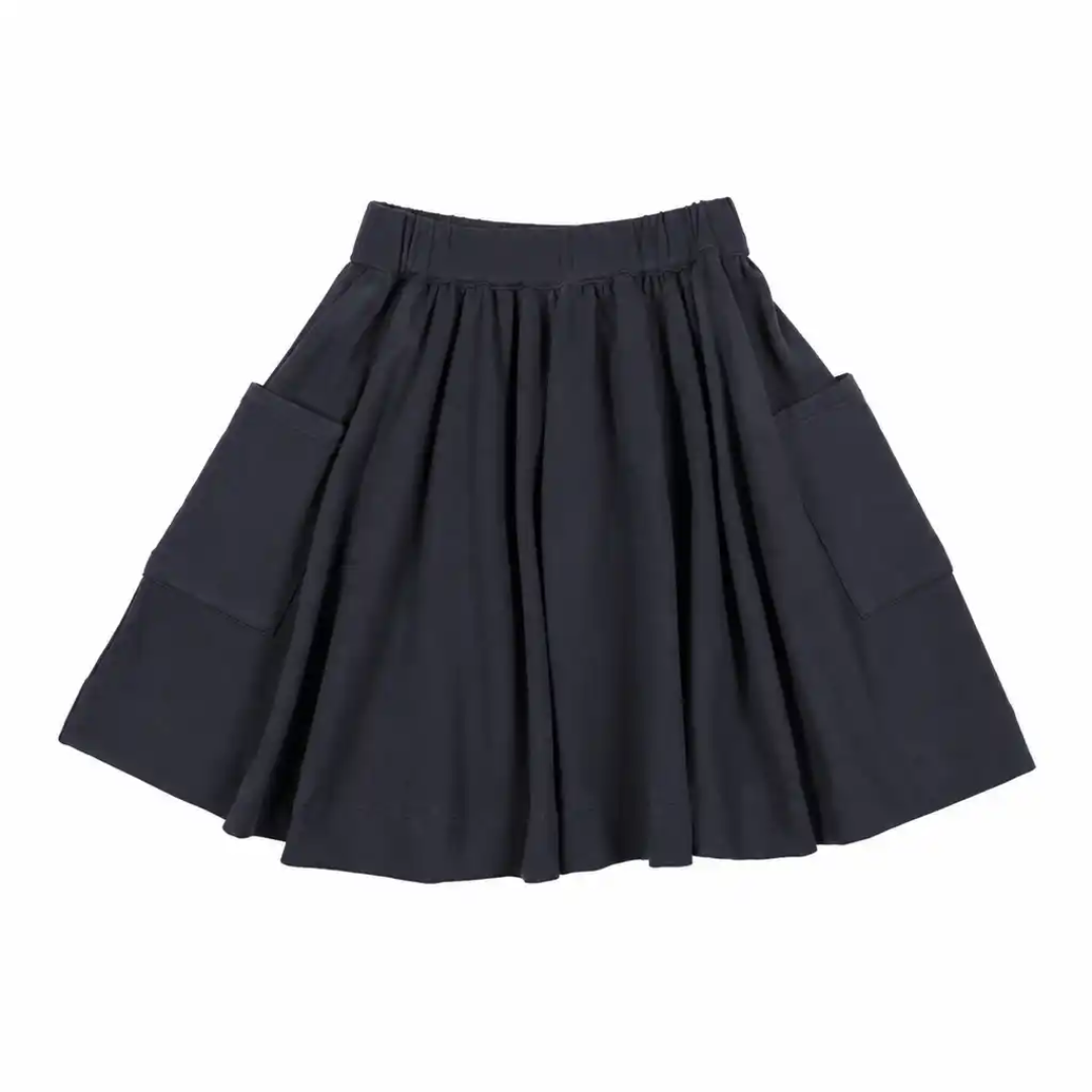 Navy Circle Skirt