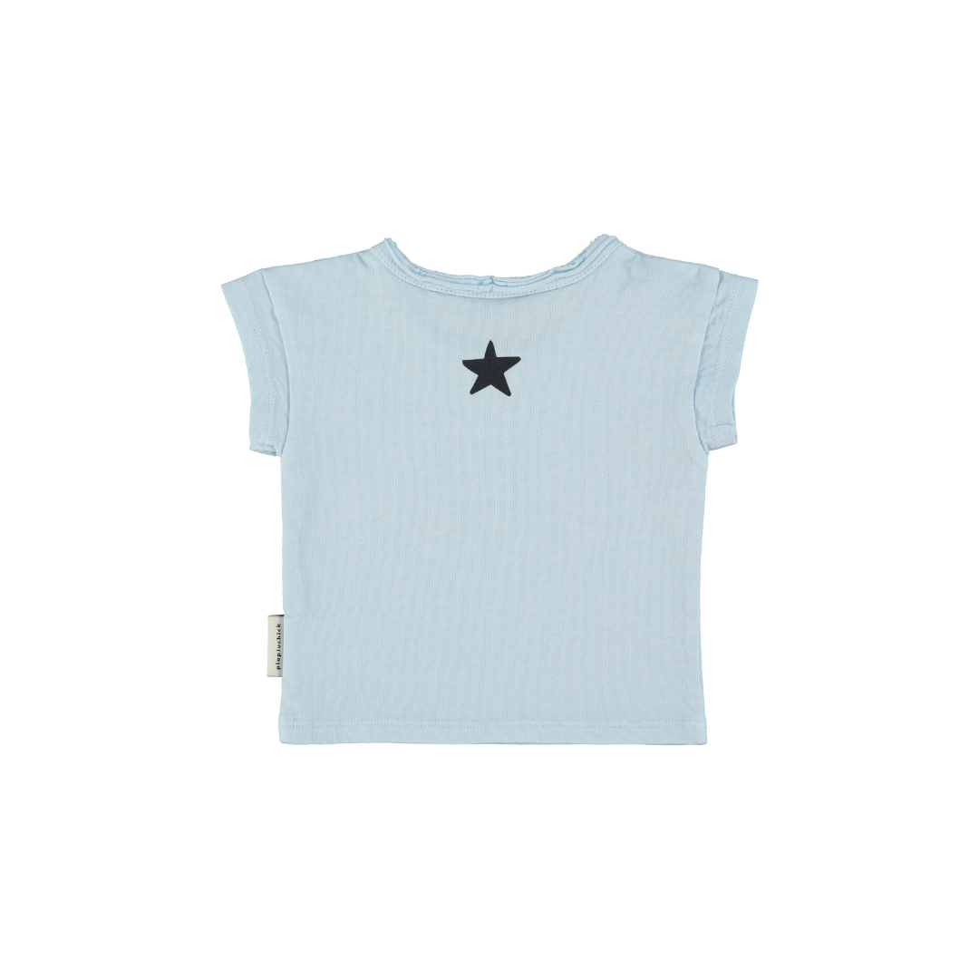 Light Blue Tshirt w/ "Piupiuchick" Print