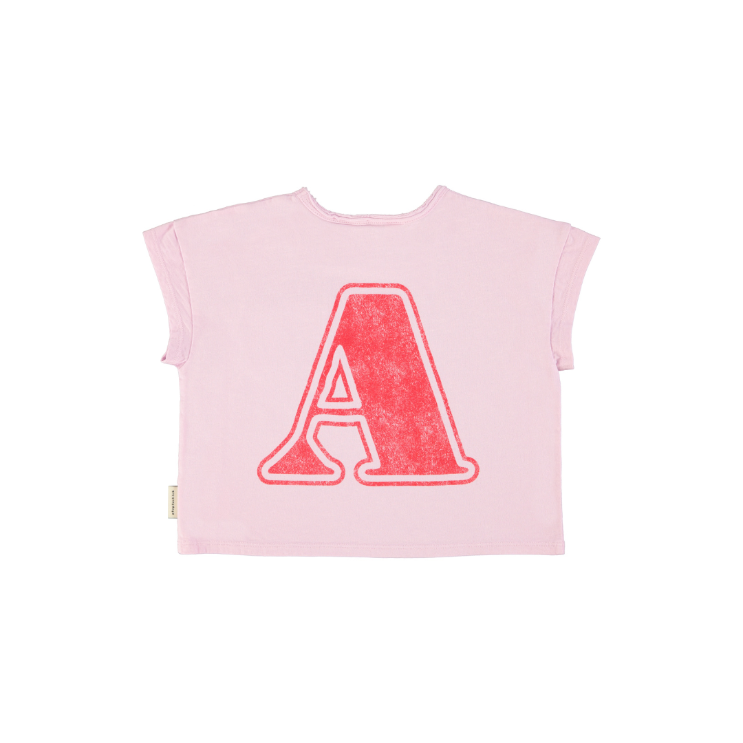 Lilac Tshirt w/ "A" Print