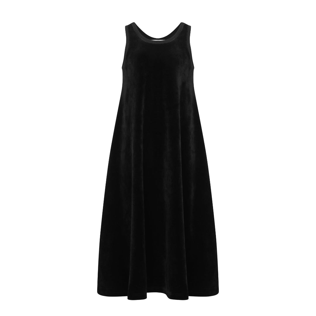 Black Velour Maxi Jumper