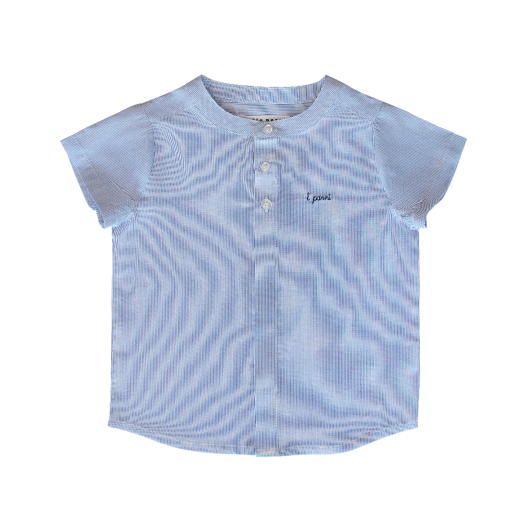 Navy Blue Signature Striped Shirt