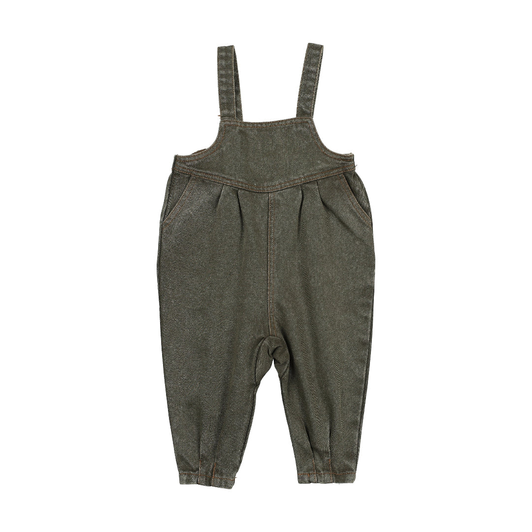 Washed Green Baby Overall