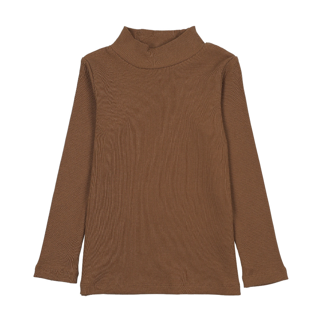 Ochre Mock Neck T-Shirt