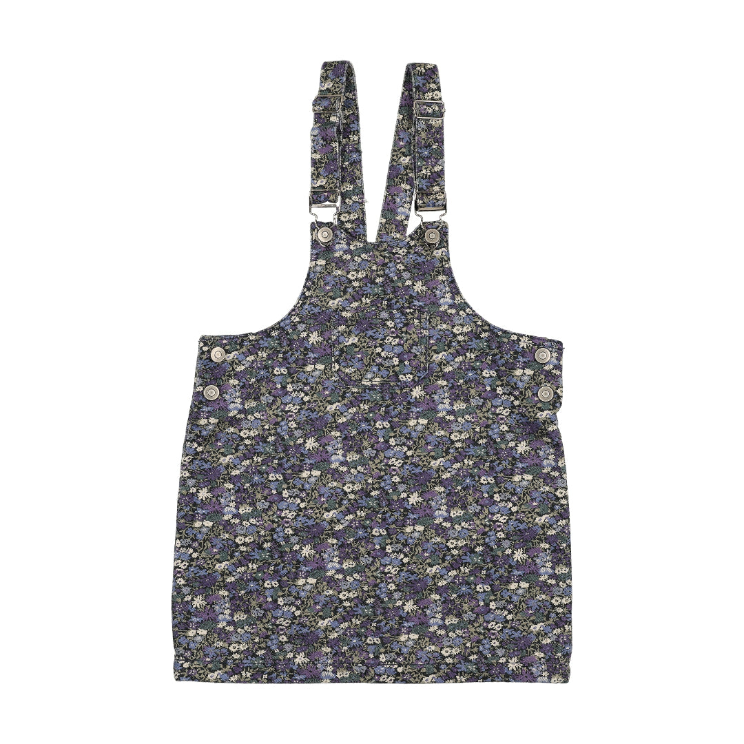 Navy Liberty Print Denim Jumper
