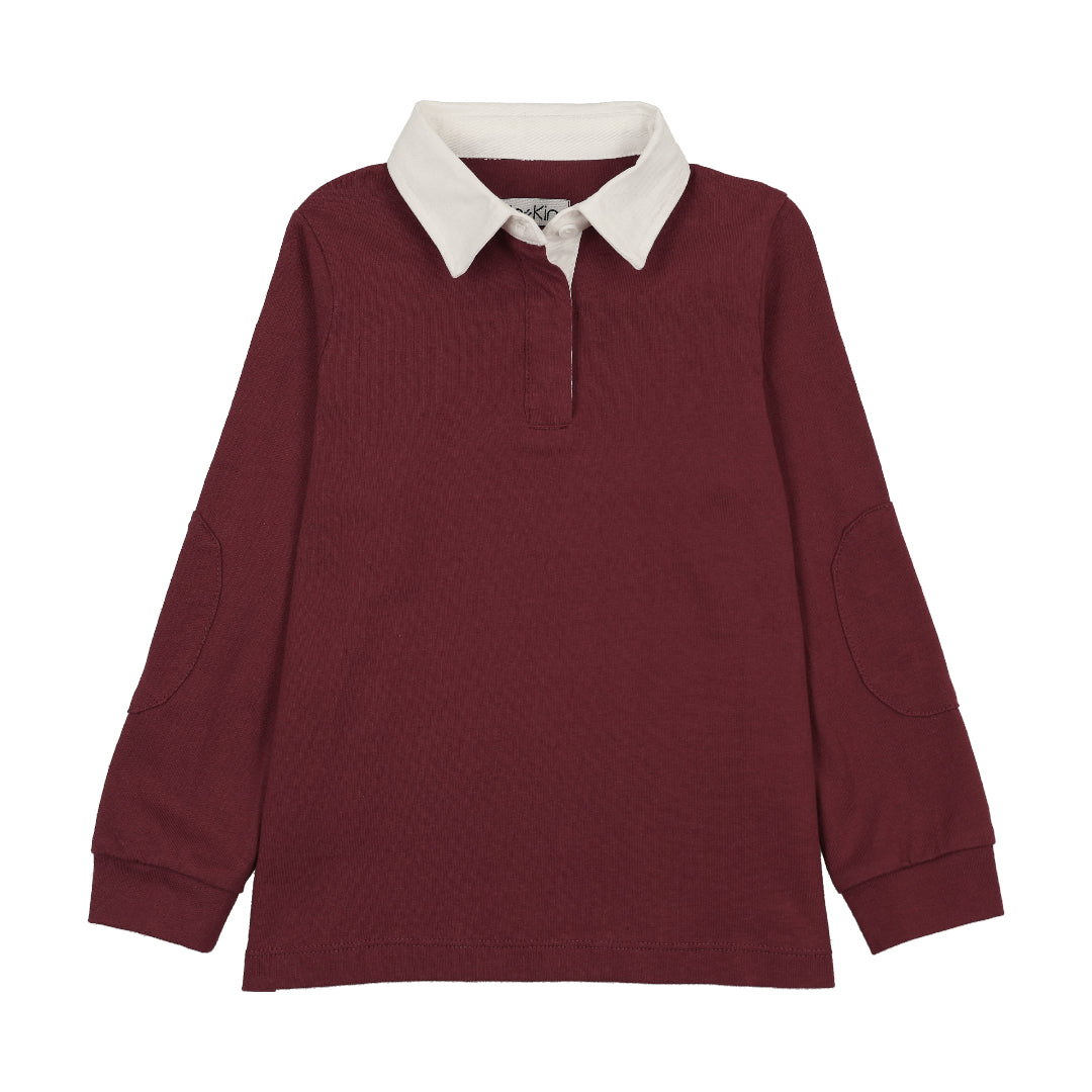 Burgundy Boys Rugby Polo Shirt