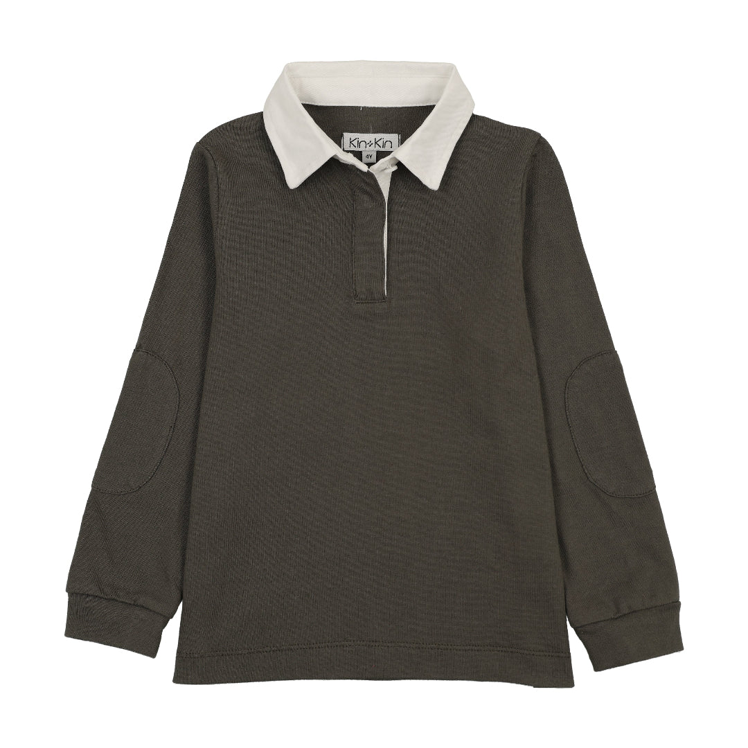 Green Boys Rugby Polo Shirt