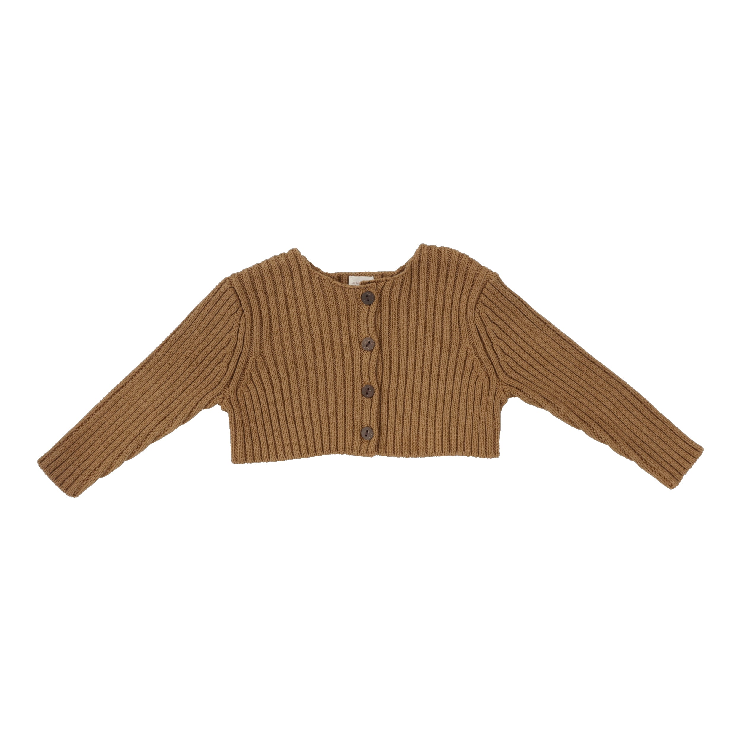 Camel Rib Knit Shrug