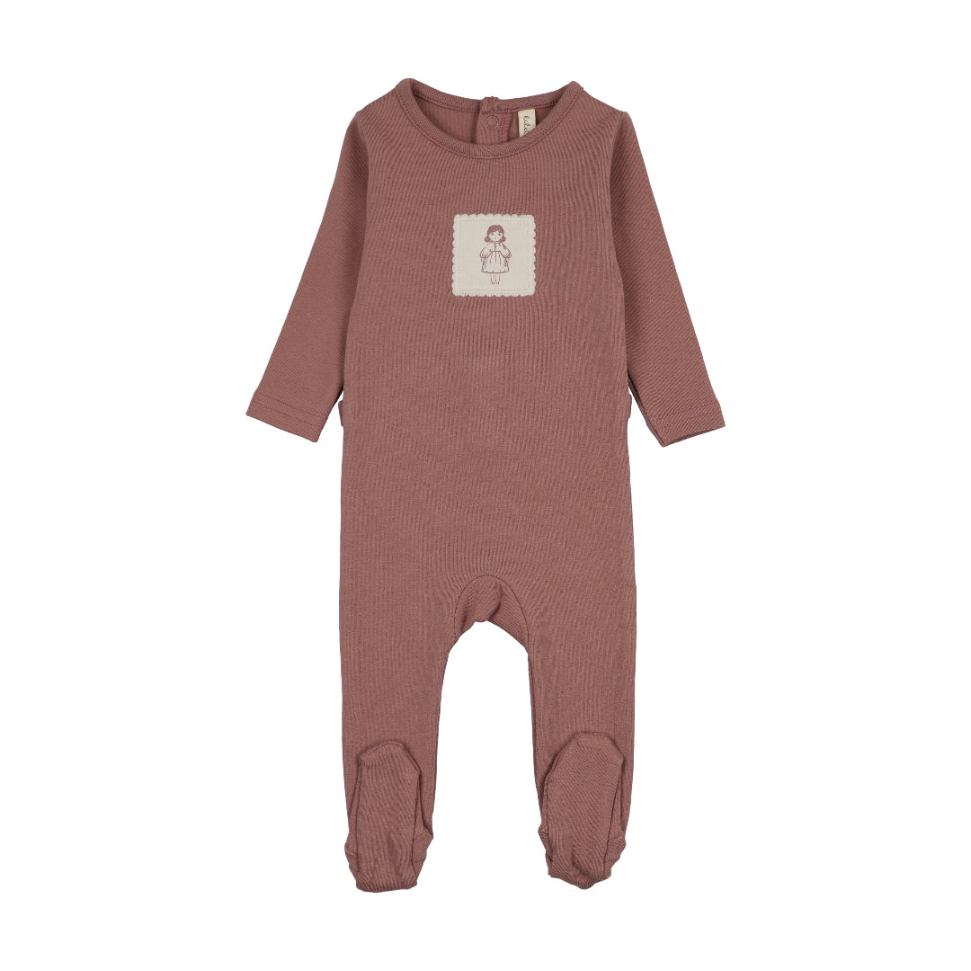 Lilette Mauve Graphic Footie