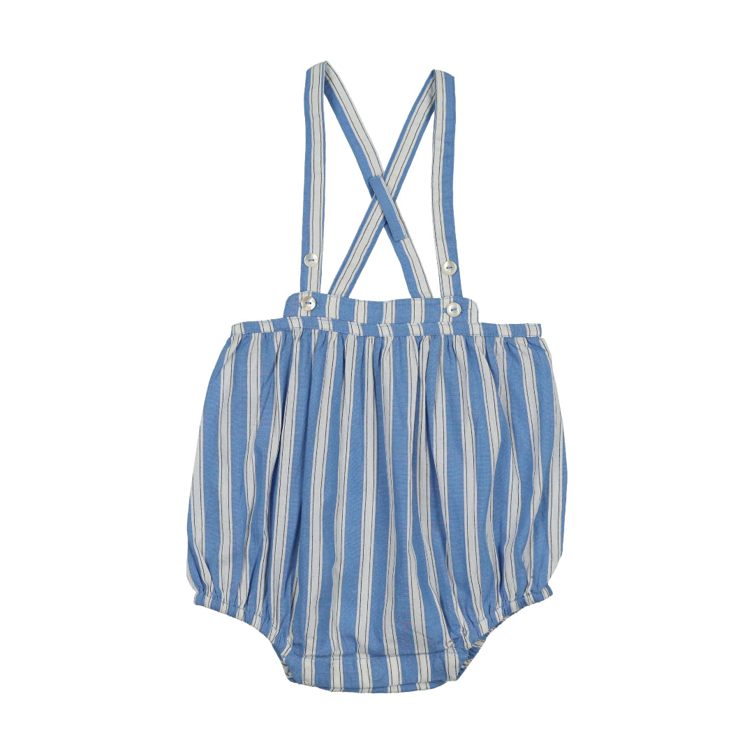 Fresh Blue Stripe Downtown Suspender Bloomers