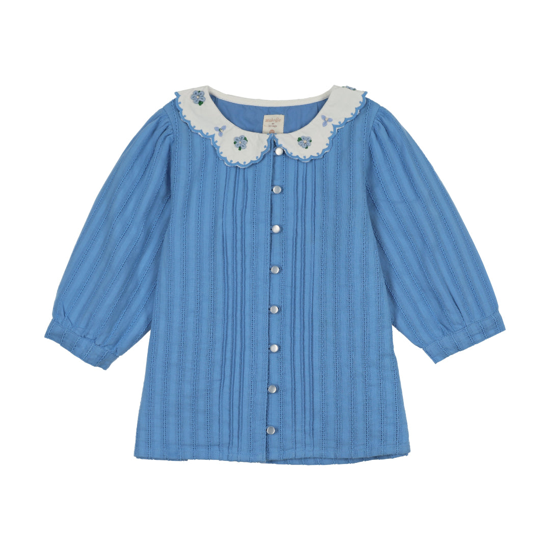 Fresh Blue Downtown Blouse