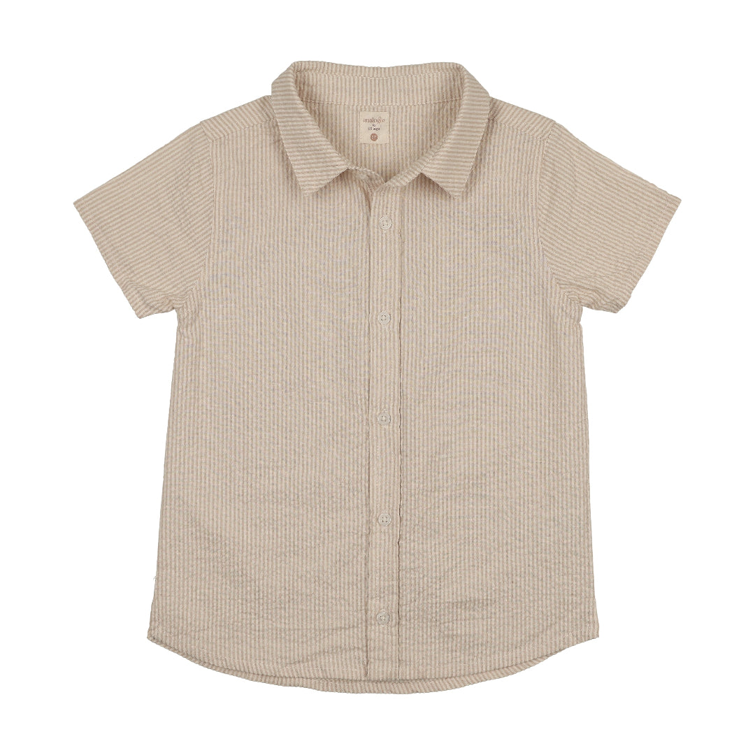 Wheat Tiny Stripe Mountain Meadow Shirt