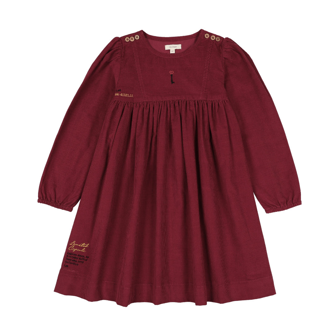 Deep Red Limited Capsule Embroidered Dress