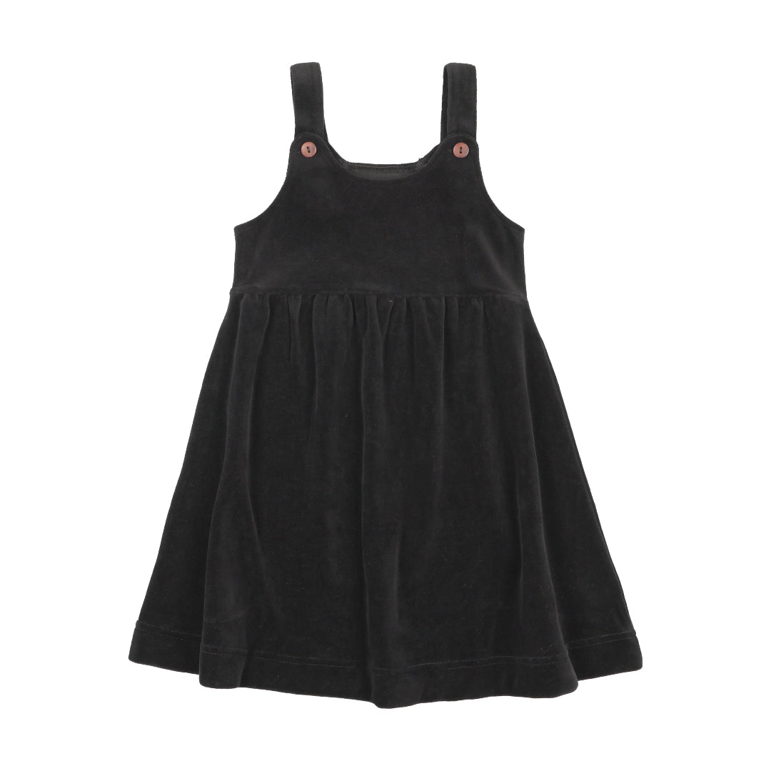 Black Velour Girls Jumper