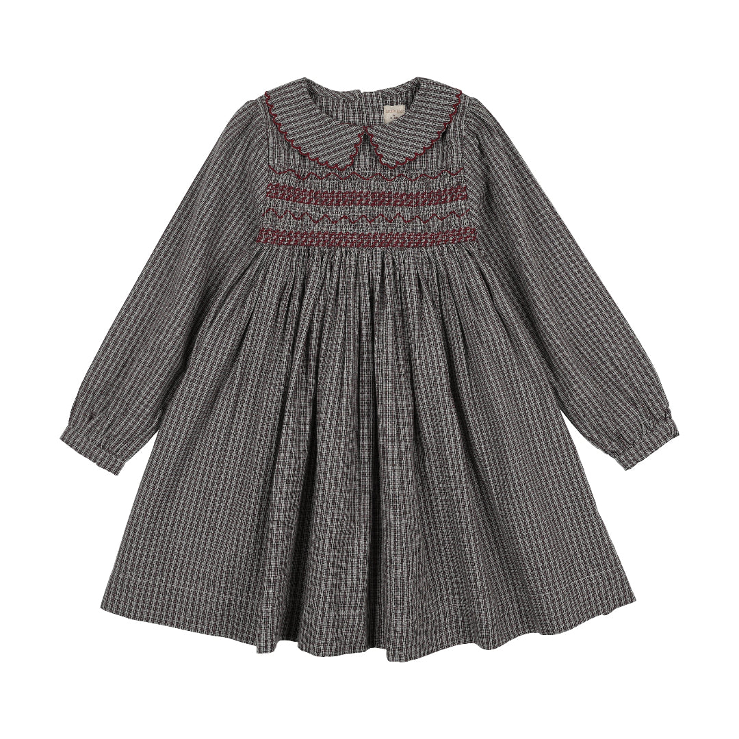 Soft Grey Plaid Edition Dress