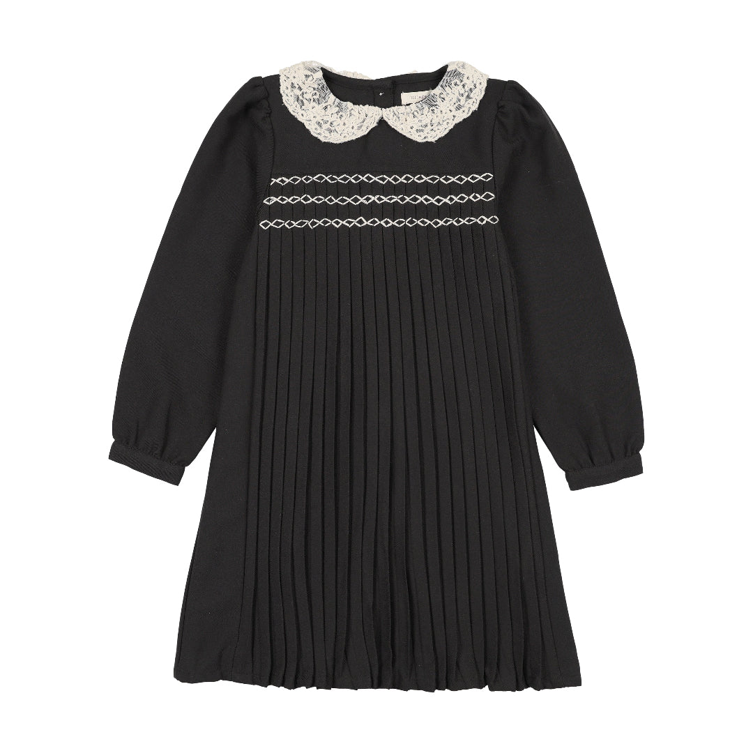 Black Pleated Dress